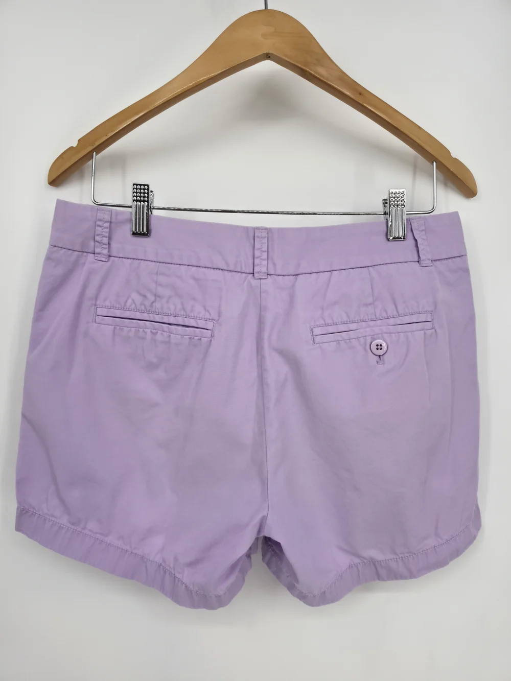 J.Crew Broken In Chino Lavender Cotton Shorts Women Size 6 Coastal Prep Summer - Picture 3 of 4